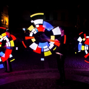 Spettacolo giochi di luce LED Arezzo Siena Firenze